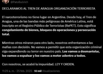 La ministra Patricia Bullrich hizo el anuncio