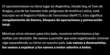La ministra Patricia Bullrich hizo el anuncio