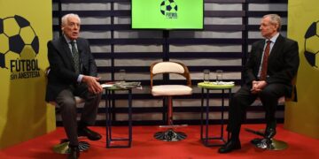 Jorge Barraza y José Alberto 'Gringo' Gonzales en el set televisivo de La Razón.