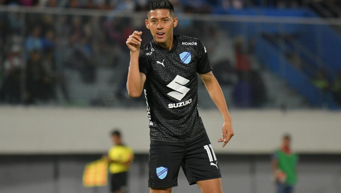 Ramiro Vaca celebra el único gol del triunfo.