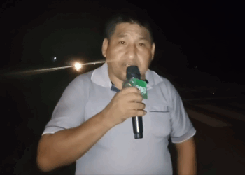 El dirigente campesino Ponciano Santos.
