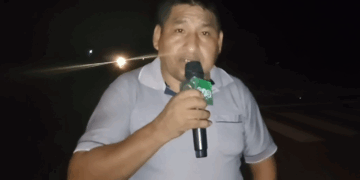 El dirigente campesino Ponciano Santos.