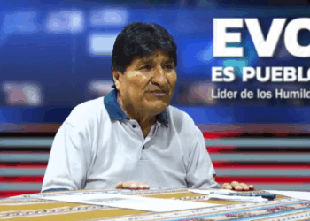 Evo Morales en su programa dominical.