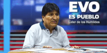 Evo Morales en su programa dominical.