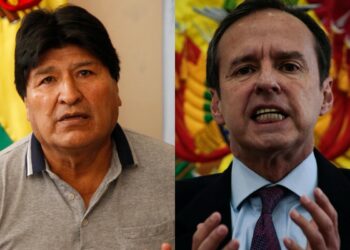 Evo Morales y Jorge Quiroga.