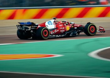 Uno de los bólidos de Ferrari para la temporada 2025.