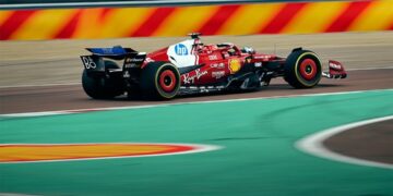 Uno de los bólidos de Ferrari para la temporada 2025.