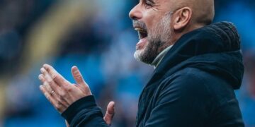 El entrenador del City, el español Joseph Guardiola.