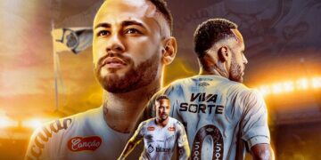 Gráficos de Neymar que le hizo su club Santos, en Brasil.