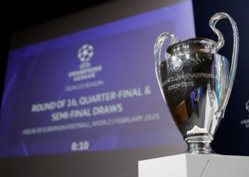 El trofeo principal que conquista el mejor equipo de Europa, fue expuesto en París