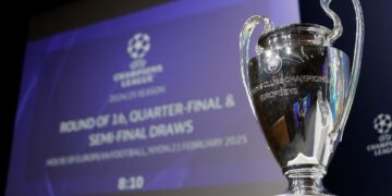 El trofeo principal que conquista el mejor equipo de Europa, fue expuesto en París
