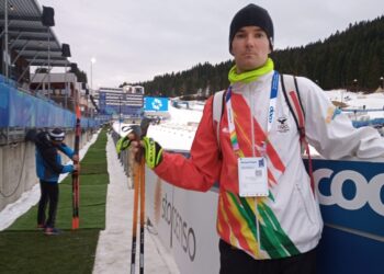 El representante finlandés-boliviano Timo Grönlund en una prueba anterior.
