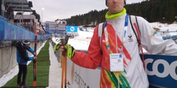 El representante finlandés-boliviano Timo Grönlund en una prueba anterior.