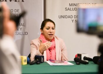 La viceministra Ramírez brindó la información. Foto: Ministerio de Salud.