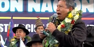 El vicepresidente David Choquehuanca.
