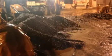 El cauce del río Arumtaya se desvió debido a una intensa lluvia.