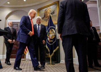 Apoyo. El presidente de Estados Unidos, Donald Trump.