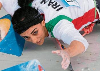 Rekabi en una competición de septiembre.
