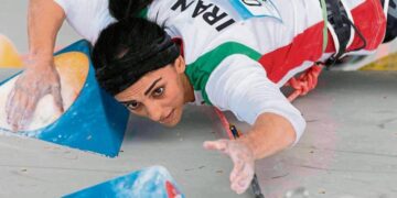 Rekabi en una competición de septiembre.