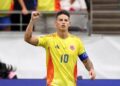James Rodríguez con la camiseta de su selección.