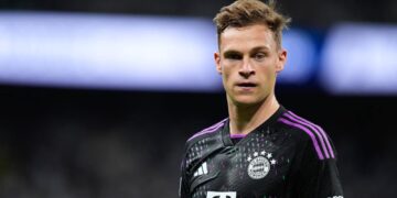 Joshua Kimmich con la camiseta del Bayern Múnich.