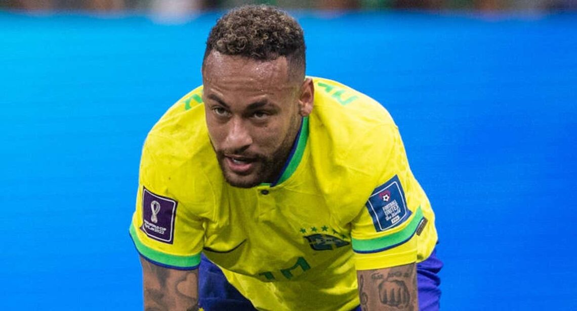 Neymar durante el Mundial de 2022.