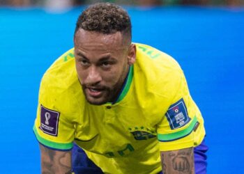 Neymar durante el Mundial de 2022.