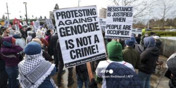 Hubo protestas pro palestinas en la Universidad de Columbia