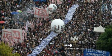 La marcha fue multitudinaria
