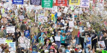Los manifestantes tomaron el centro de Washington