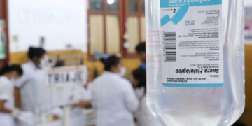 El suero tenía una alta concentración de sodio