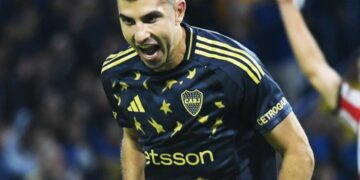 Rodrigo Battaglia grita su gol