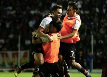 Jugadores del 'Millonario' festejan uno de los goles