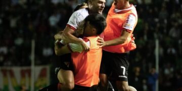 Jugadores del 'Millonario' festejan uno de los goles