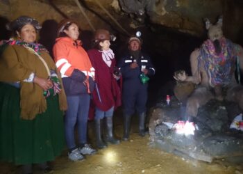 La fotógrafa boliviana Daniela Balcázar visitó la Mina Milluni.