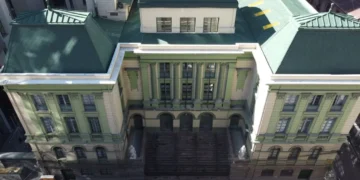 Frontis del Tribunal de Justicia de La Paz. FOTO: RRSS