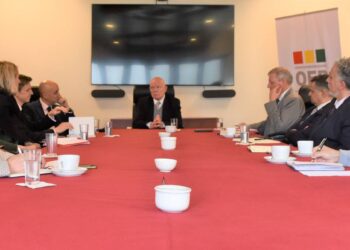 El presidente del TSE, Óscar Hassenteufel, se reúne con miembros de la La Misión Exploratoria de Observación Electoral de la Unión Europea (UE).