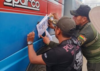 Los camiones cisterna fueron precintados