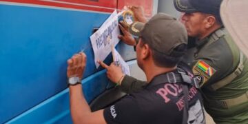 Los camiones cisterna fueron precintados