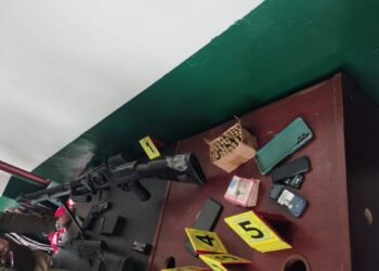 Las armas y municiones encontradas
