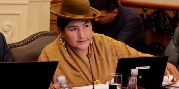 La presidenta del Concejo, Lourdes Chambilla.