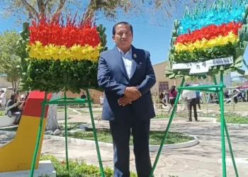 El cónsul boliviano en La Quiaca, Argentina, Vicente Esteban Coico Quispe.