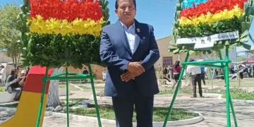 El cónsul boliviano en La Quiaca, Argentina, Vicente Esteban Coico Quispe.