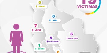 Registro de casos de feminicidios en el país.