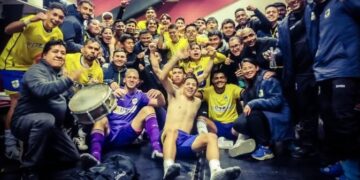 El festejo del nuevo representante de El Alto er el camerín de el Titán.