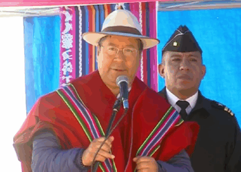 El presidente Luis Are en Oruro