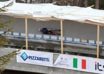 Prueba de la pista de Cortina d'Ampezzo, construida para los Juegos de 2026