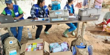 Los médicos acuden hasta las zonas afectadas. Foto: Ministerio de Salud.
