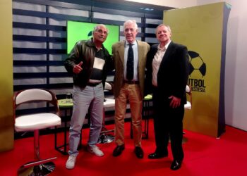 Ricardo Fontana (izq.), Jorge Barraza y José Alberto 'Gringo' Gonzales.