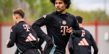 Entrenamiento del Bayern.